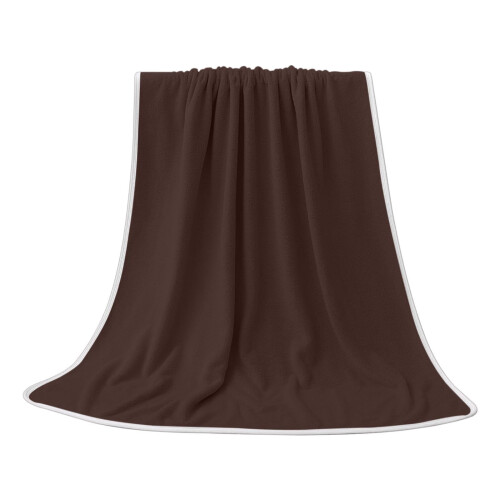 Toalha de banho marrom de algodão 28x55 polegadas