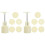 2Sets DIY Moon Cake Mold Silicone Plastic Hand-Press Cookie Stamp Tool 1