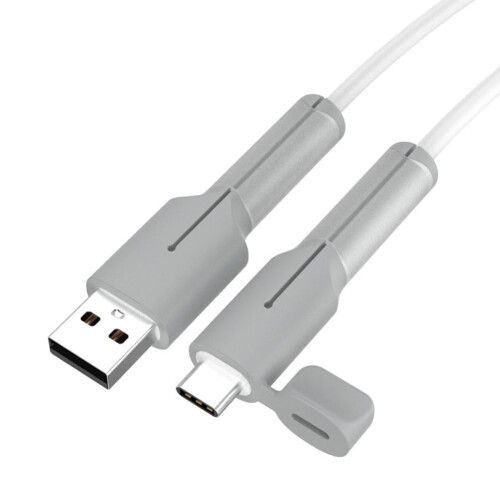 Silikonbeskyttelseshylster for datakabel for Micro-USB og USB-C