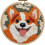 Orange Corgi Punch Needle Kit – DIY Embroidery Set with 1