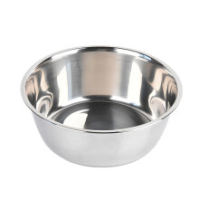 Rond voerbakje voor huisdieren van roestvrij staal, 21 cm