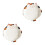 2Pcs Ceramic Cat Plates White for Dessert Snack Salad Serving Dish 1