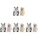 8Pcs Leak-Proof Ceramic Condiment Bottles Kitchen Salt Pepper Storage 1