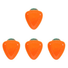 4Pcs Orange Ceramic Small Bowls for Dipping Sushi Sauces and Seasoning