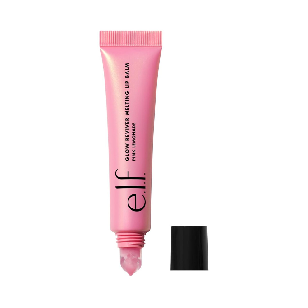 E.l.f. Glow Reviver Melting Lip Balm, Hydrating Tinted Lip Balm For A Glossy Finish & Soft, Supple Lips, Vegan & Cruelty-Free, Lemonade Pink