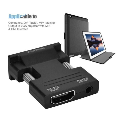 Φορητός μετατροπέας VGA σε HDMI Xuyan 1080P - Υποστήριξη ήχου - Εξαιρετικά μικρός 2