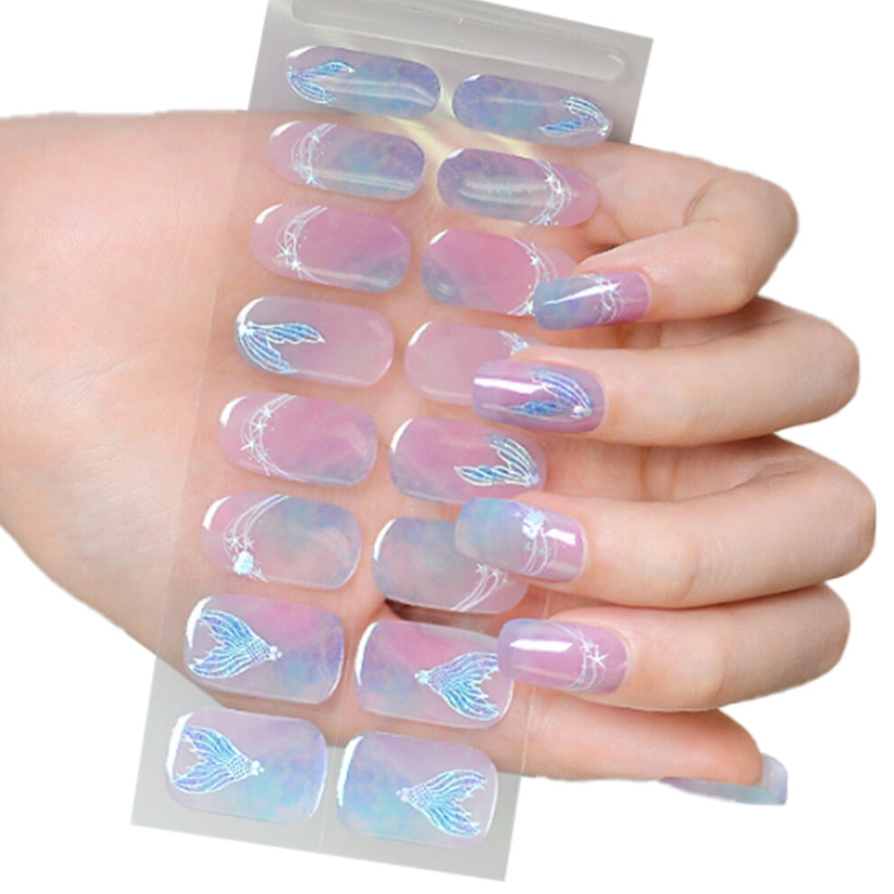 Semi-Cured Gel Nail Strips â 16 Tips per Sheet
