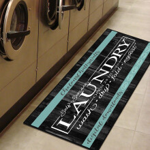 Tapete passadeira antiderrapante em veludo cristal, 40x120cm