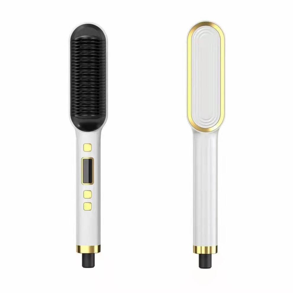 Crystal Hair Straightening Comb â Ceramic, Negative Ion,