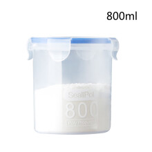 Luchtdichte ronde PP-voedselbewaarpotten – 600 ml tot 1500 ml