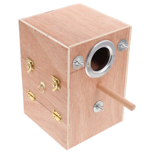 Nido in legno per parrocchetti, 26x18x18 cm