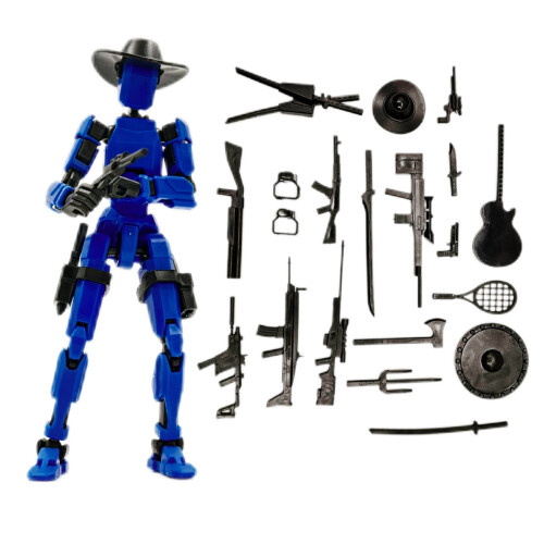 Robot snodabile e action figure con accessori