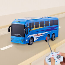 Távirányítós LED-es buszjáték gyerekeknek – 1:30-as méretarány, kék