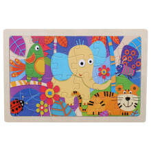 Set di puzzle in legno per bambini da 1 a 3 anni - 24 pezzi