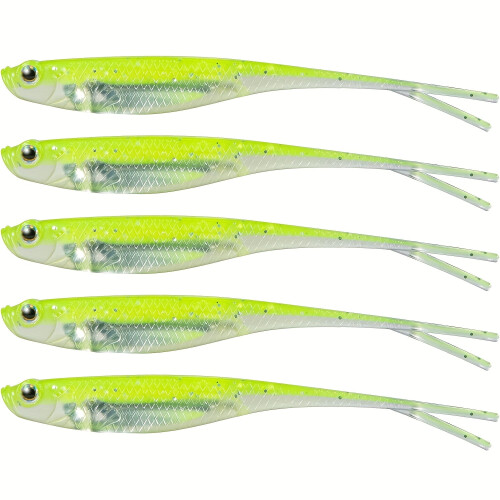 Artificial Floating Fishing Lure Bionic Forked Tail 5 Pcs