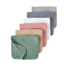 6-pak bløde baby-bøsseklude, 100% bomuld, 25x50 cm