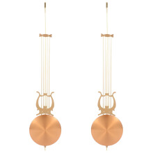 2Pièces Pendule De Remplacement Métal Marron Pour Murale Décor