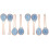 8Pcs Ceramic Spoon Set Retro Style Food Spoons for Home 1
