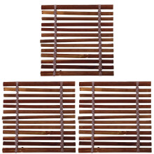 3Pcs Multipurpose Bamboo Sushi Plate Decor Japanese Sashimi Ornament