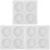 3Pcs White Silicone Baking Mold Flexible Non-Stick Cake Candy Molds 1
