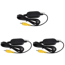 3Pcs Black Wireless Video Transmitter Receiver for 24V Car Rear Camera