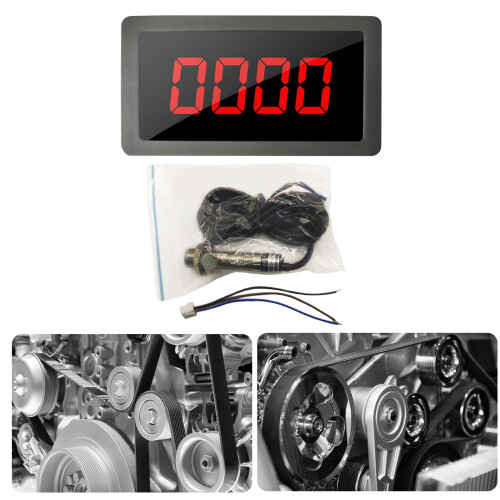 Digital LED-turteller 10–9999 o/min Plasthus 1
