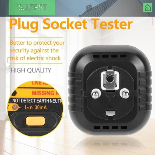 Socket Tester - SJLERST - PM6860DR - Digital - 250V - 50-60Hz 1