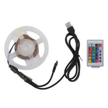 Stiall Soilse LED RGB 5V5050 - Rialaithe ag Aip & Cianrialtán