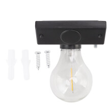 Solar Tungsten Bulb Wall Lamp, ABS, Waterproof