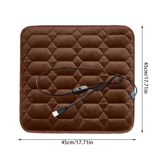 USB-opvarmet stadionsædehynde 45x45cm 1