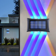 2-balenie solárnych LED reflektorov do záhrady a chodníka