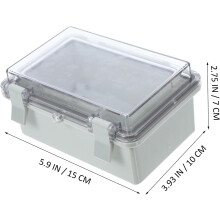Vodotesná plastová elektrická krabica IP66 s vekom, vonkajšia rozvodná krabica 150x100x70mm pre elektroniku