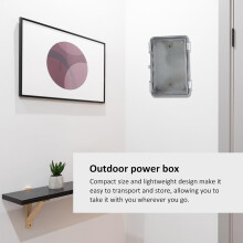 Boîte de jonction extérieure étanche IP66 en plastique avec couvercle, 150 x 100 x 70 mm, pour l'électronique