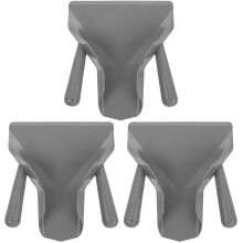 3St Grijze Popcorn Schep Plastic Ergonomisch Voor Ijs, En Snoep