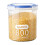 Recipientes para almacenar alimentos con tapa, 800 ml. 1