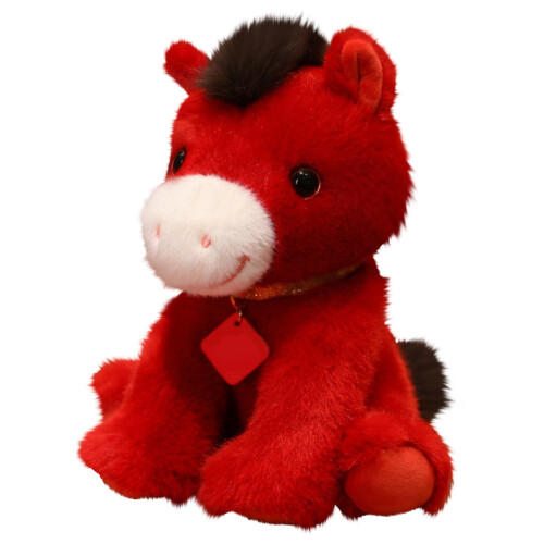 Peluche de caballo de pie, 26 cm