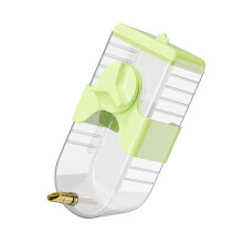 Bouteille d'eau automatique pour oiseaux avec design transparent et bec verseur à aiguille