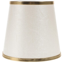Abat-jour Ă pince en tissu beige et fer