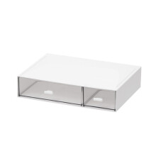Gaveta de armazenamento para mesa, 16,5 x 4,3 x 22,8 cm, com 1 a 3 compartimentos.