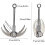 Grappling Hook, 400kg Multifunctional Folding Gravity Hook with 20m Rope, Climbing Grappling Hook 3