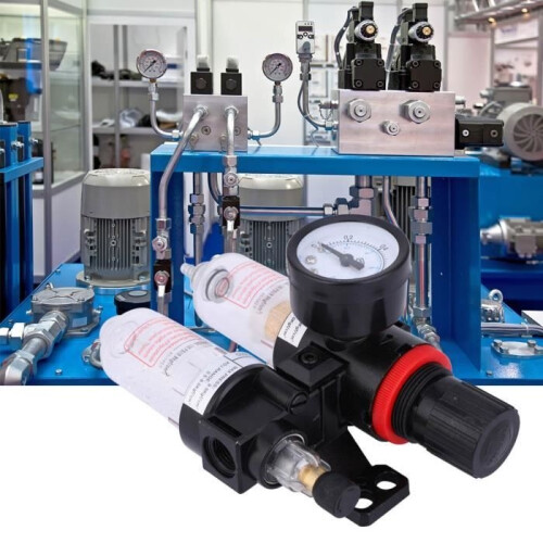 Tbest Air Compressor Filter Oil-Water Separator Filter G1/4 with Quick Connector AFC2000 + Air Supply Unit 2
