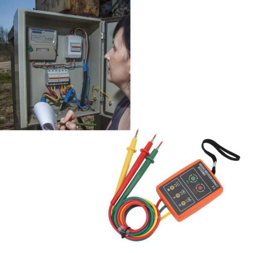Three-phase rotation tester - TBEST - SM852B - Digital - Wired - 247 A - 600 V 1