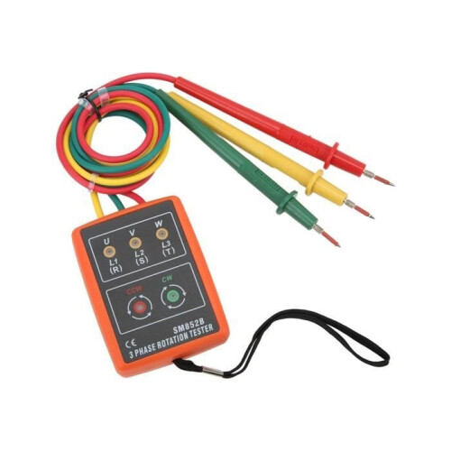 Three-phase rotation tester - TBEST - SM852B - Digital - Wired - 247 A - 600 V 2