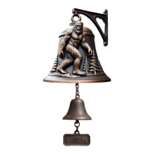 Vintage ijzeren welkomstbel voor het diner - hangbel voor buiten