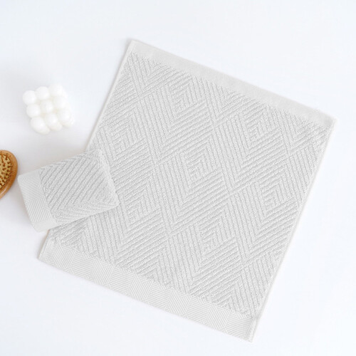 Serviette de ménage blanche douce et absorbante (1 pièce)
