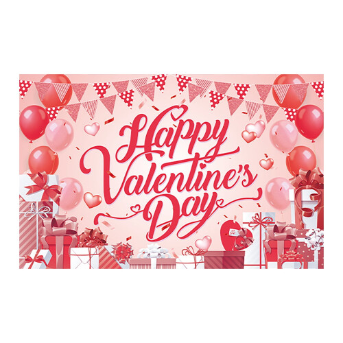Valentijnsdagbanner 71x45 inch Polyester Binnen/Buiten
