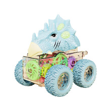 Stavebné auto s dinosaurom, naťahovacie autíčko