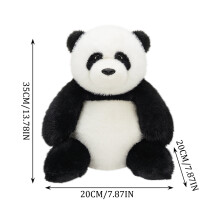Pandy2.0 Realistisk Panda Plyslegetøj – 50 cm, Ultrablød &