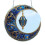 Ornamento de acrílico em forma de lua muçulmana para pendurar na janela. 1