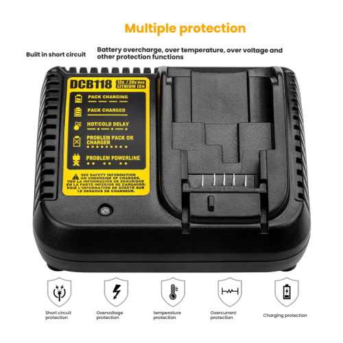 Chargeur DCB112 compatible avec Dewalt et chargeur DCB118 1